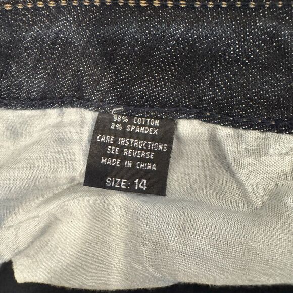 Exocet Blue Jeans Straigh Leg Denim‎ Dark Wash Women's Size 14 - Picture 8 of 8
